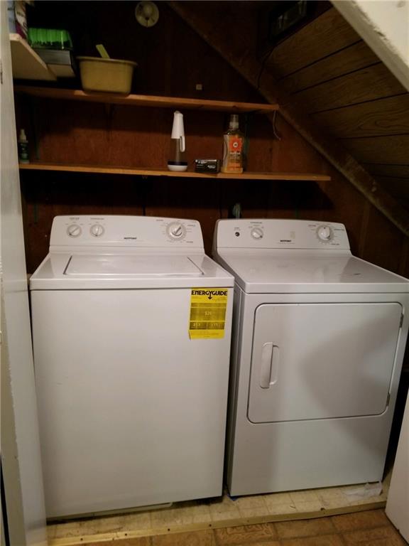 Washer and dryer in utility area
