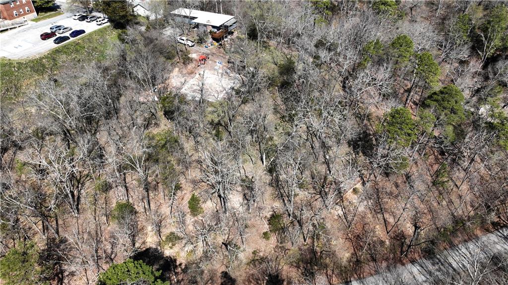 Aerial view without the border markings. Adjacent is Eureka Springs Hospital parking lot.